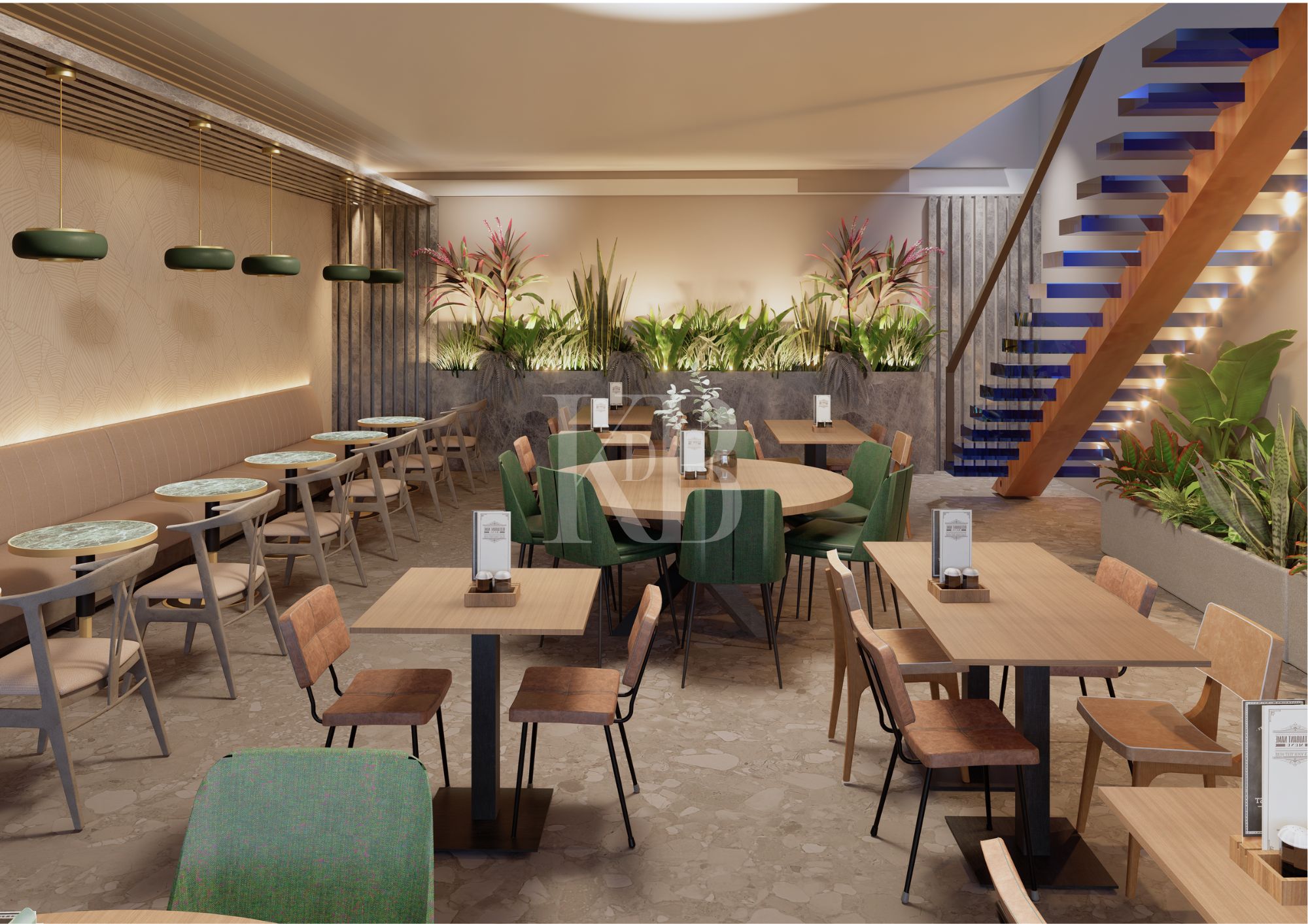 Restaurant interior design project by Karla de Beer