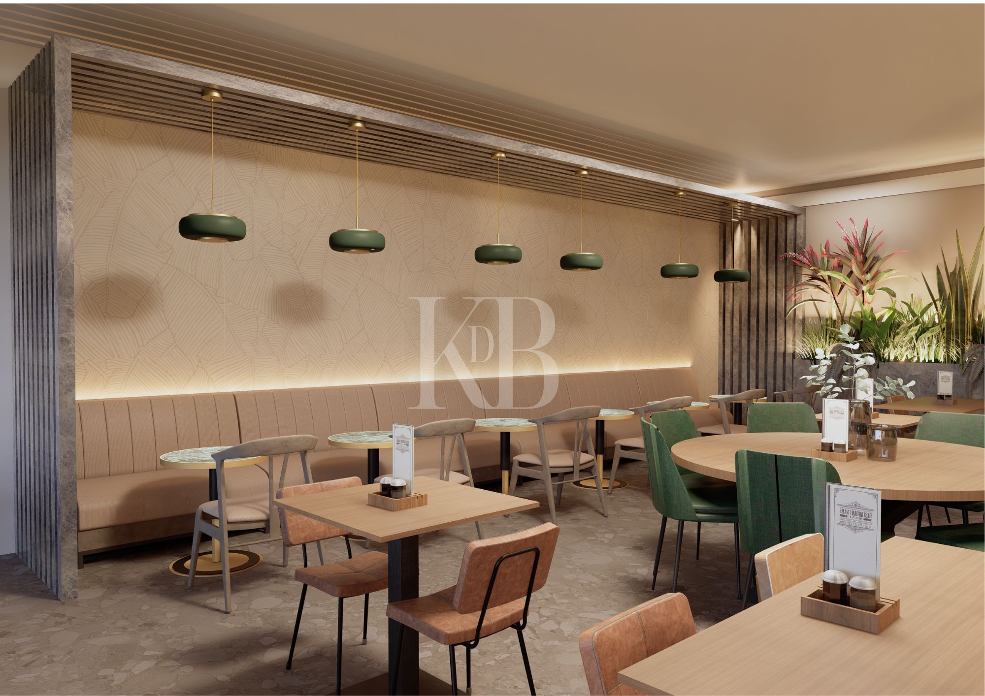 Restaurant interior design project by Karla de Beer