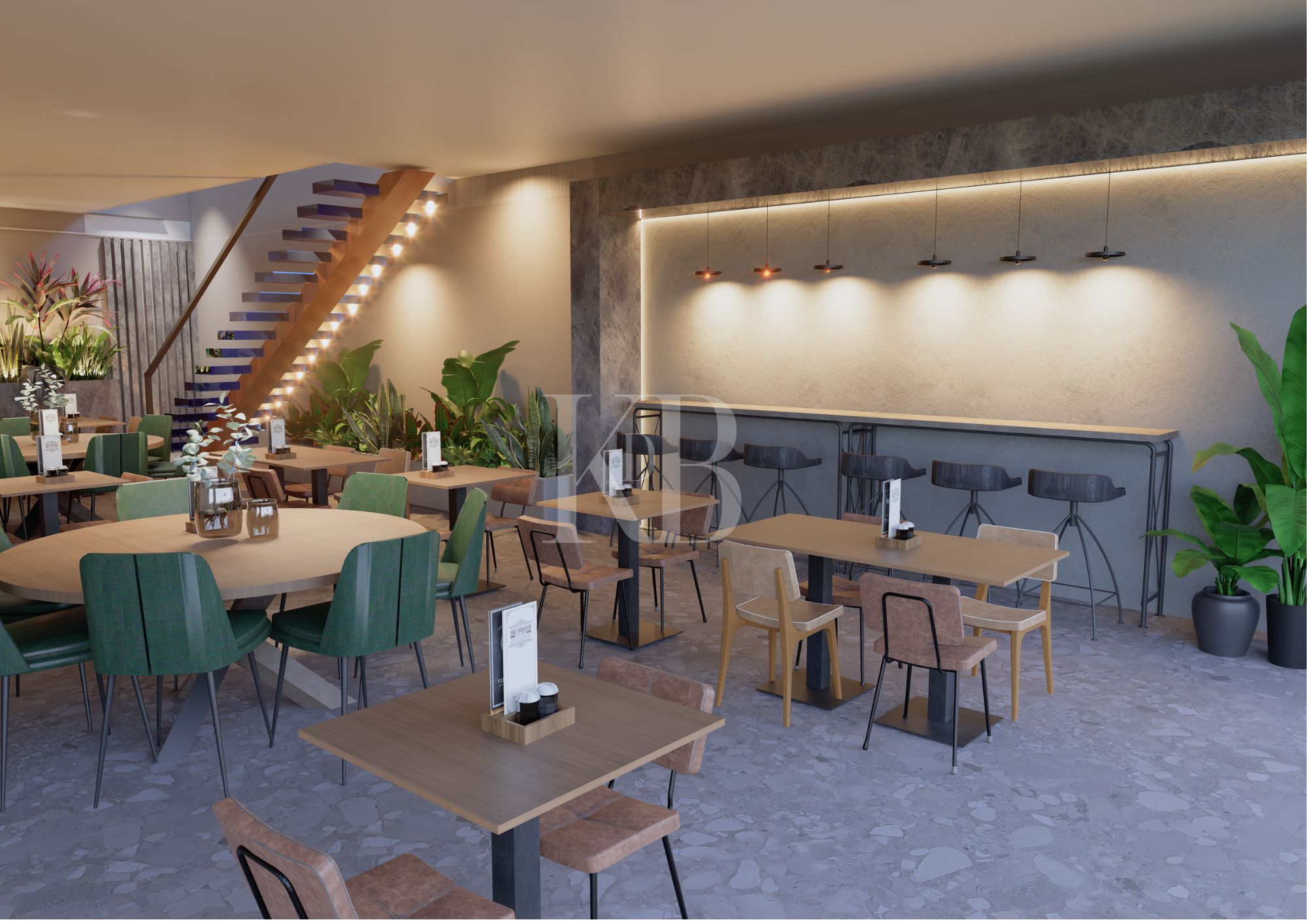 Restaurant interior design project by Karla de Beer