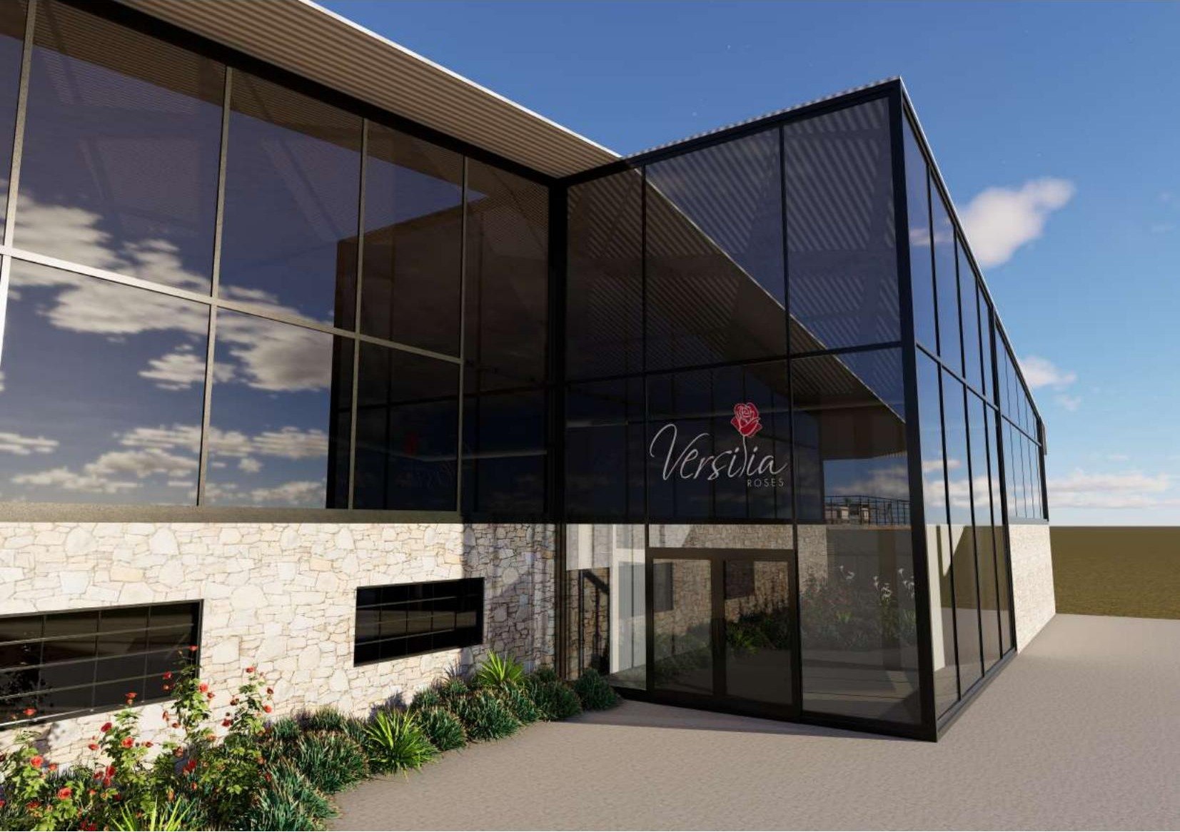 Versivia Roses reception entrance render by Karla de Beer