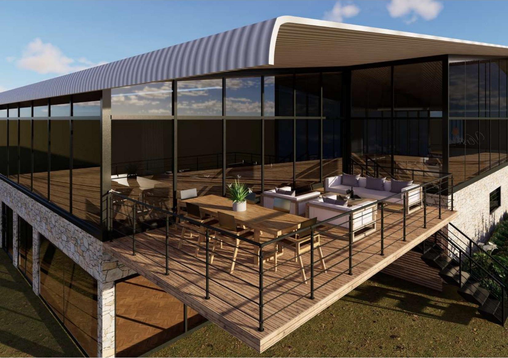 Versivia Roses rooftop terrace render by Karla de Beer