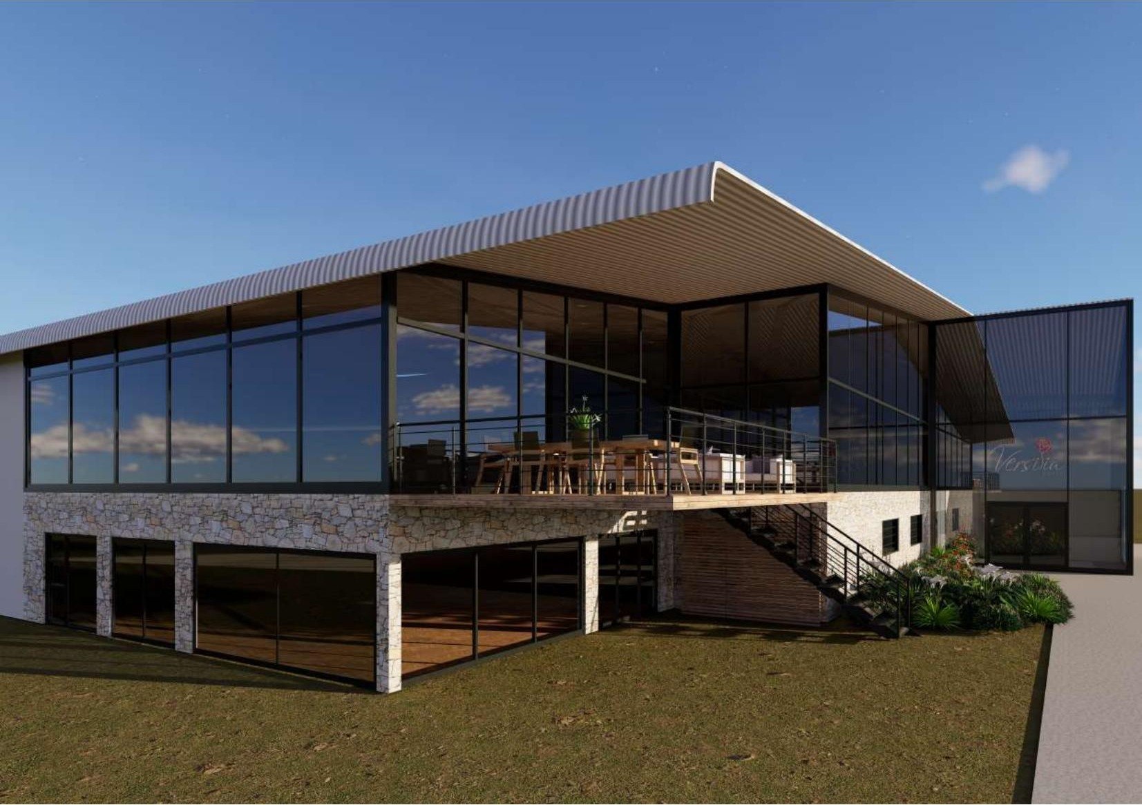 Versivia Roses exterior view render by Karla de Beer